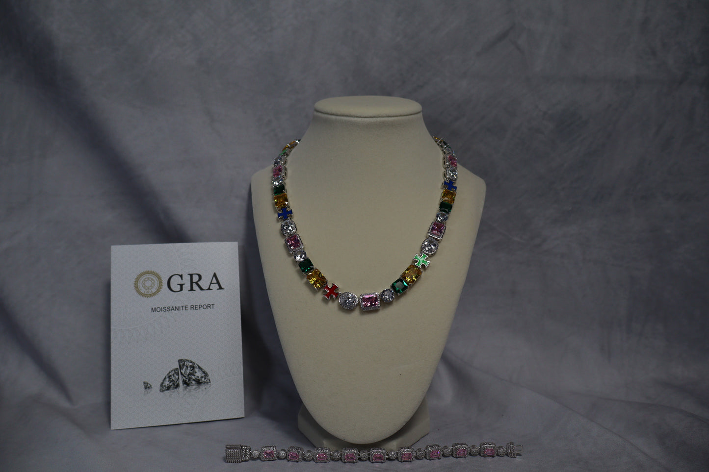 CODERIA® Silver Gem Necklace