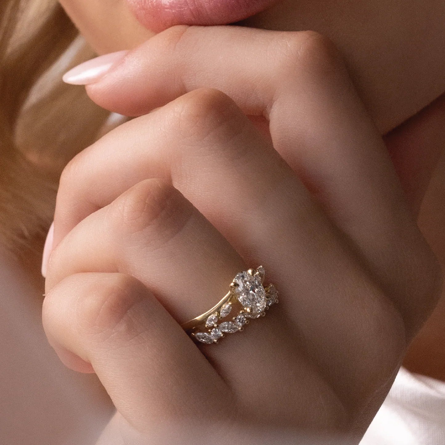 The Amira Ring™ - Oval with Marquise Accents