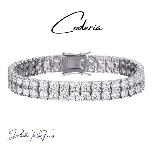 CODERIA® Double-Row Moissanite Tennis Bracelet