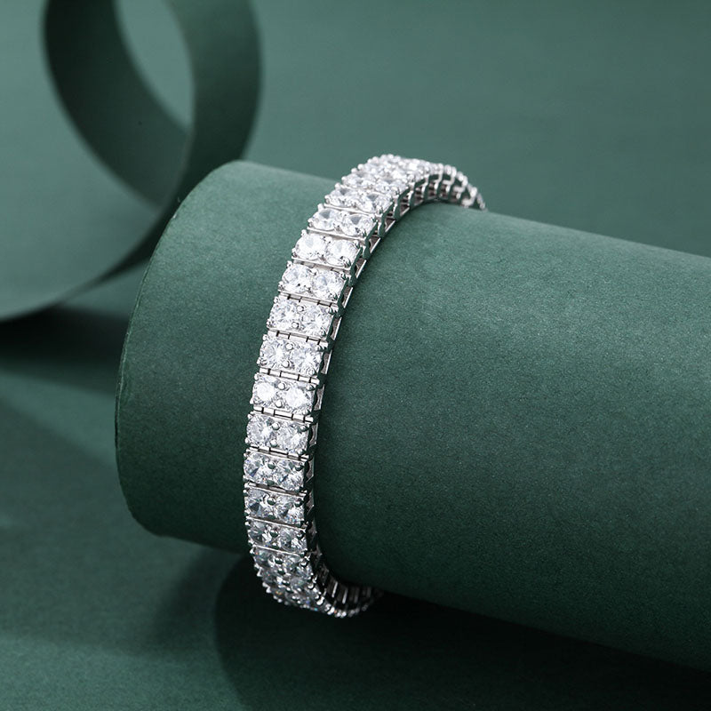 CODERIA® Double-Row Moissanite Tennis Bracelet